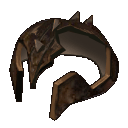 Brown Stoulet Helmet Fragment